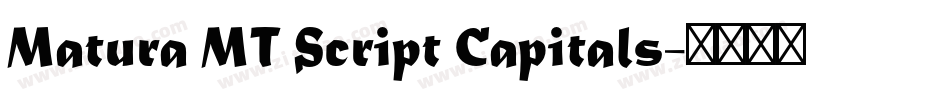 Matura MT Script Capitals字体转换
